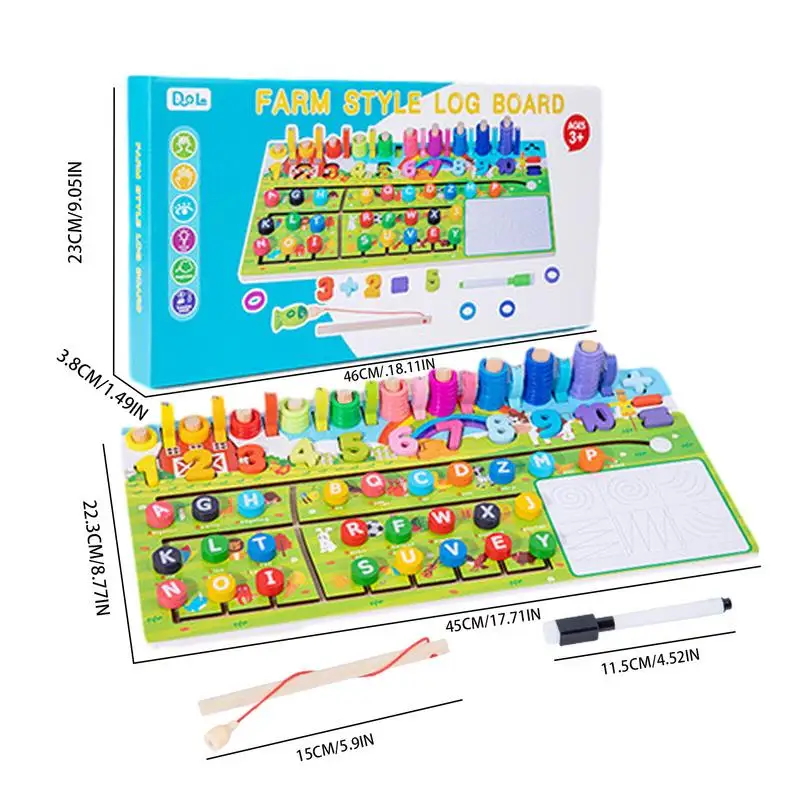 Drewniana tablica z liczbami Puzzle zabawki matematyczne gra w dopasowywanie liczb drewniana tablica logarytmiczna tablica numer zabawki zabawki edukacyjne matematyka