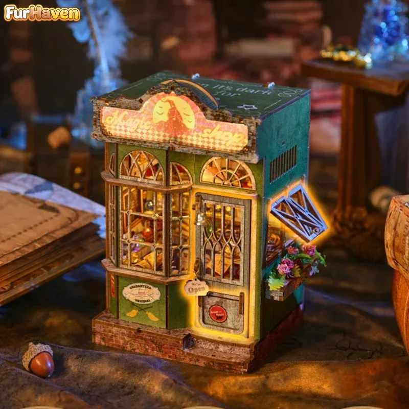 

Новые деревянные миниатюрные наборы для сборки кукольных домиков Magic Shop Cottage с мебелью и подсветкой – идеальный подарок друзьям на день рождения