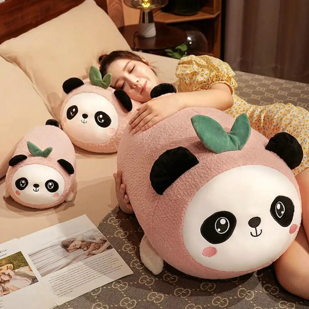 

Cartoon Panda Plush Pillow Stuffed Doll Huggable Pillow Doll Plushies Toys Decoration Birthday Christmas Gift for Kids Girls