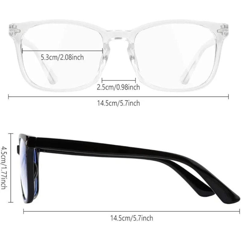 Portable Blue Light Blocking Glasses Black Leopard Square Frame Eyeglasses Men and Women Anti Blue Ray Office Computer Goggles