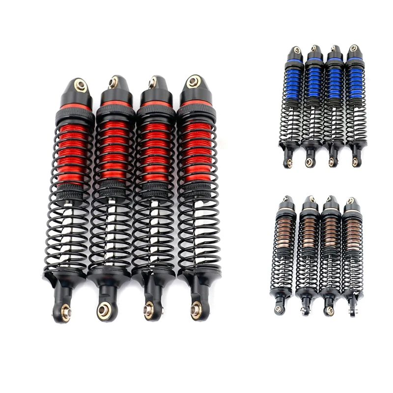 4Pcs 108Mm Metal Shock Absorber For Axial SCX10 Capra Wraith Traxxas TRX4 Redcat Gen8 YK4082 1/10 RC Crawler Car Parts