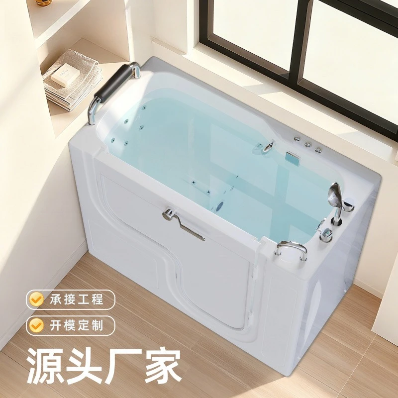 Acrylic side door the elderly bathtub single bidet into the Jacuzzi