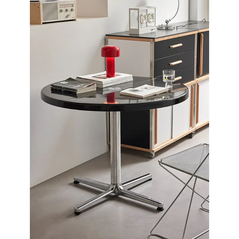 

Foldable dining table medieval household small apartment desk