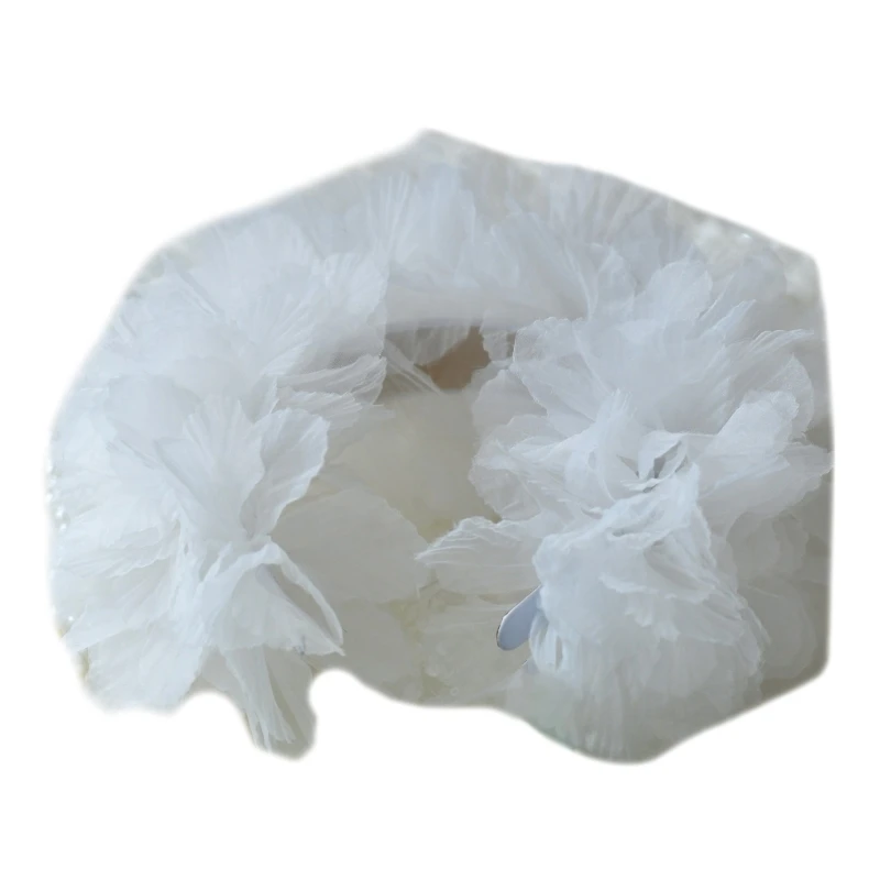 

652F Flower Garland Headbands for Special Event Blossom Hairhoop For Formal Occasion and Wedding Party Flower Girl Dressingup