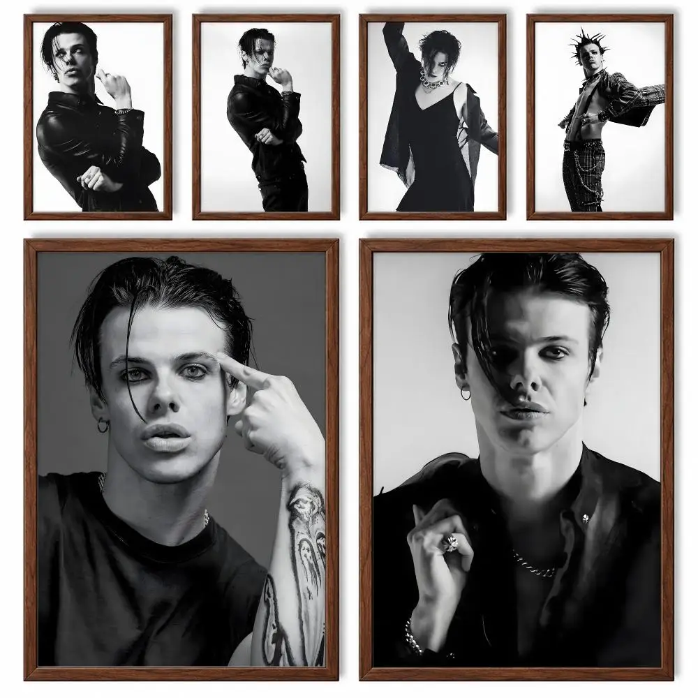Popular British Alternative Rock Singer Yungblud Poster Self-adhesive Waterproof Paper Room Wall Decor