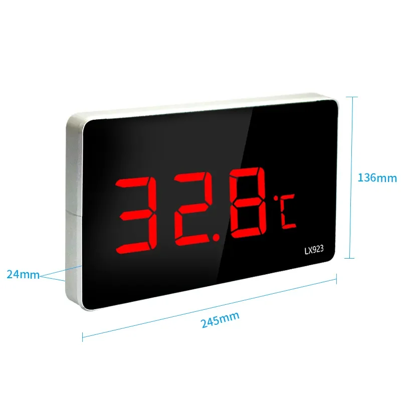 Digital Hygrometer Electronic for Led Pool Thermometer Large Screen Temperature Detector Indoor or Outdoor Glass