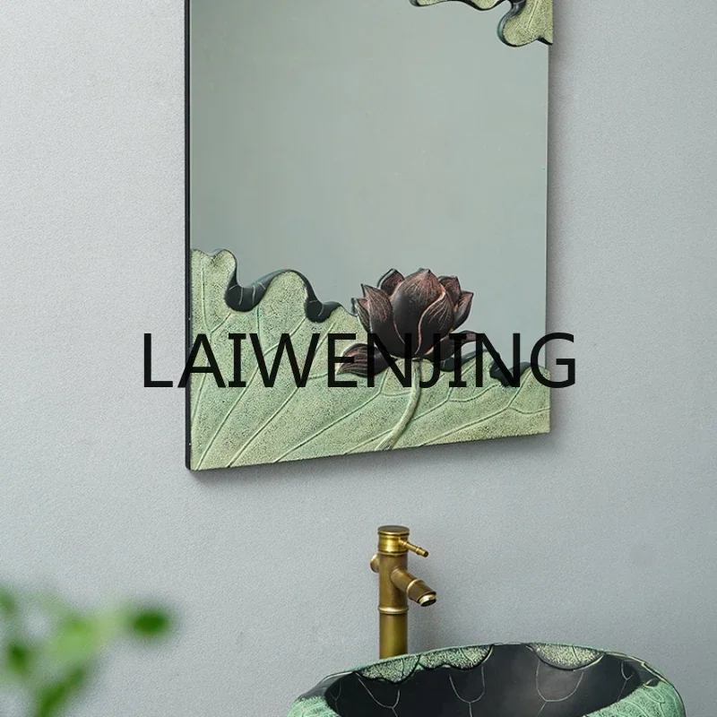 YS6 New Chinese Style Wash Basin Bedroom Bathroom Stickers Half-Length Mirror