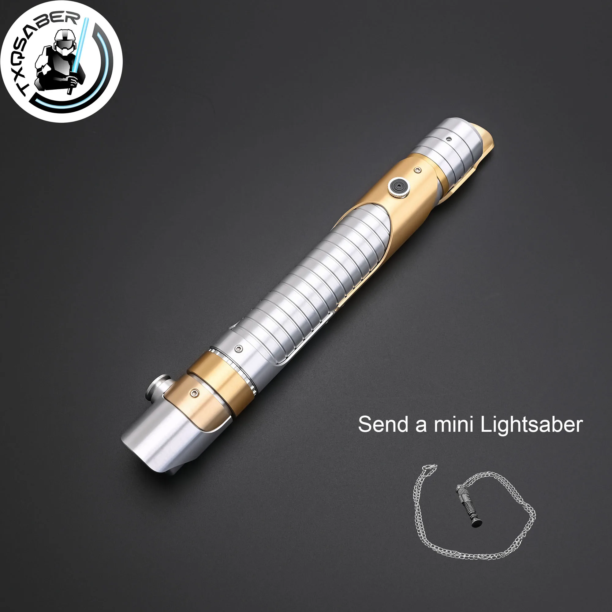 

TXQSABER Lightsaber Skeleton Crew SE SDRGB Pixel no Blade Metal Hilt Smooth Swing FOC Blaster Heavy Dueling Lightsword Toys