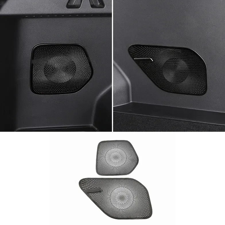 Car Trunk Audio Panel Sound Speaker Trims Cover for Geely Boyue L Atlas 2023 2024 2025 Accessories Kit Auto Protector Parts