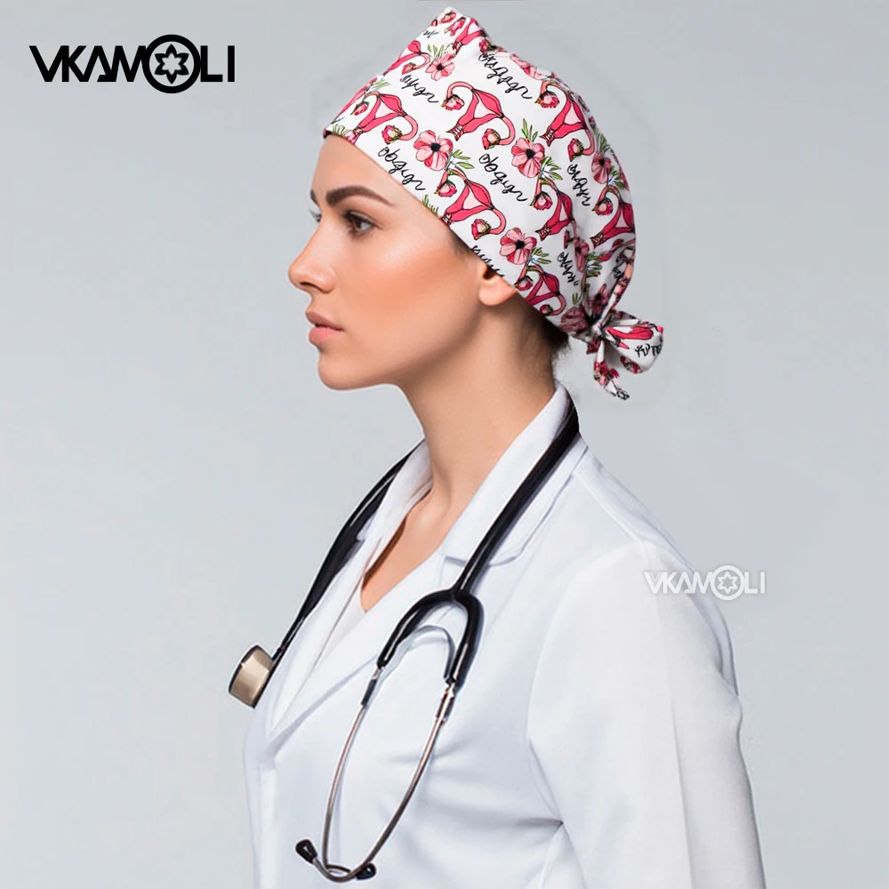 

work cap with scrub cap for doctors hospitals and clinics Gynecologist surgical cap