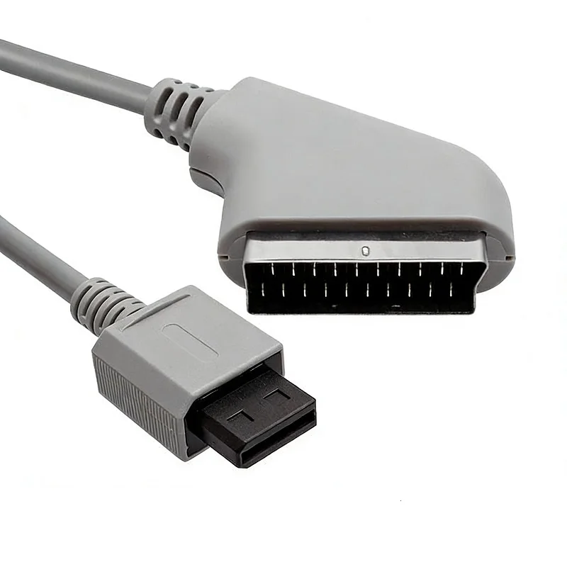 FZQWEG  High Quality Real RGB Scart Video HD HDTV AV Cord Cable RGB SCART LEAD for Nintendo Wii Console Video Game