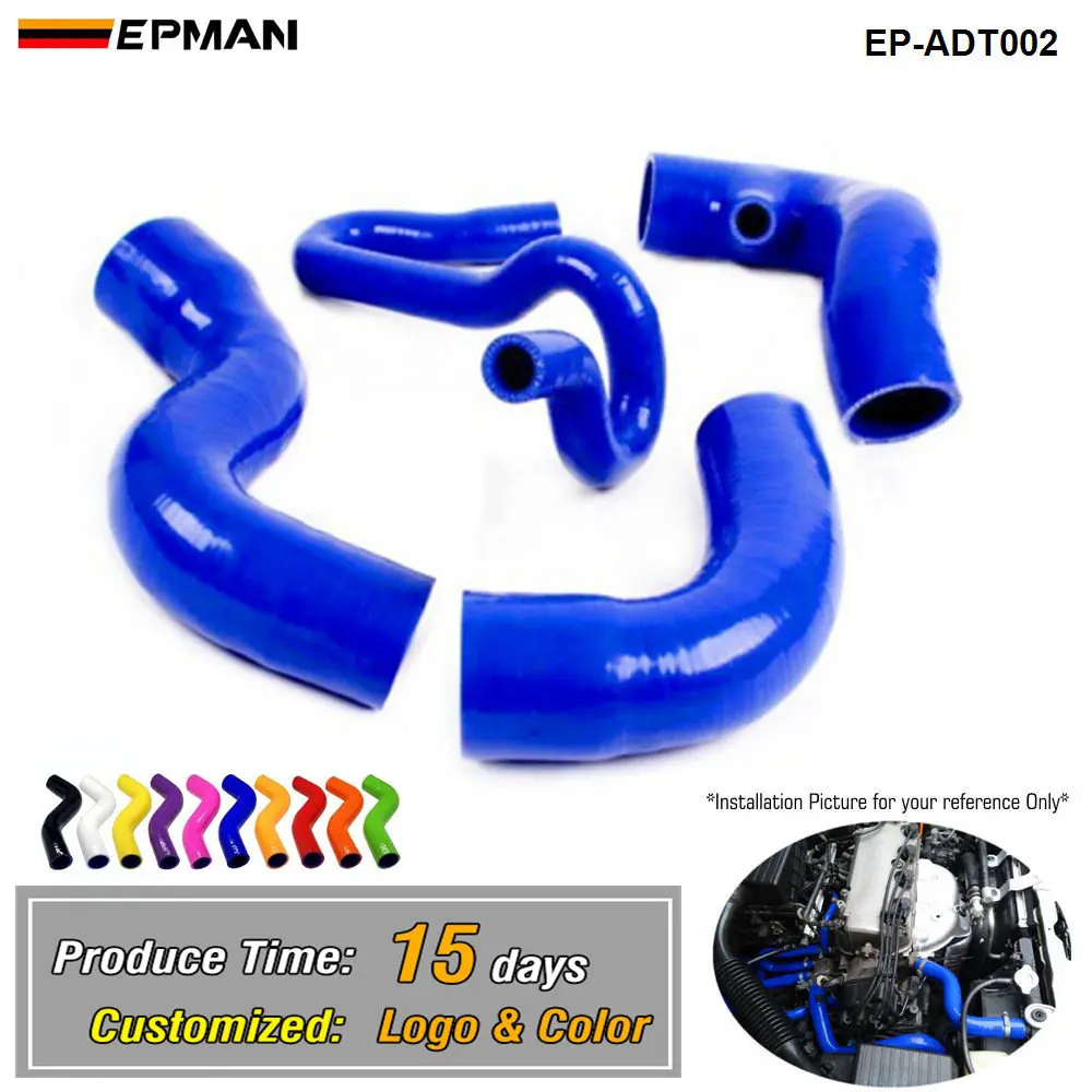 EPMAN Silicone Intercooler Turbo Boost Hose For Audi A4 1.8T/1.8T Quattro B5 Chassis 96-01 EP-ADT002