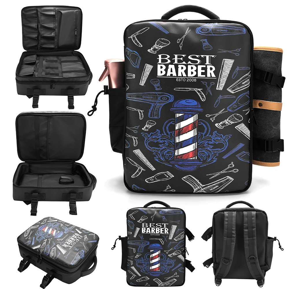 

Large Capacity Barber Backpack Bag Travel Hairdressing Tool Storage Rucksack Makeup Knapsack - Durable Storage Solution
