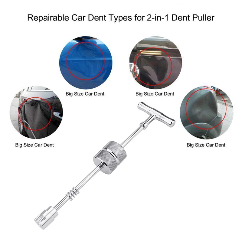 Super PDR Metal Car Dent Repair Tools Auto Body Repair Dent Puller Tool Kit Slide Hammer Reverse Hammer Glue 1pcs Glue Puller