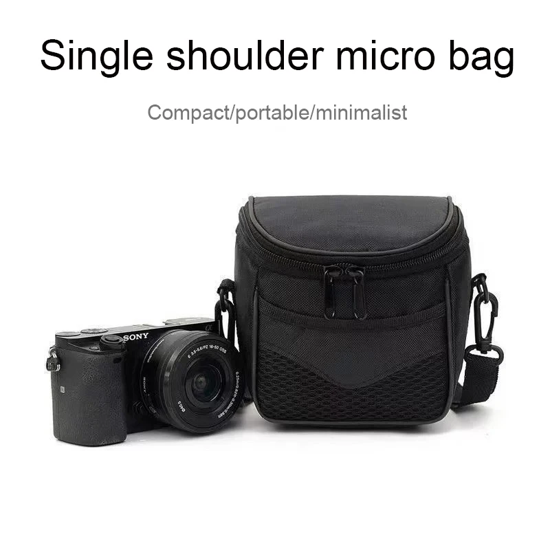 Portable Anti-Collision Single Shoulder Diagonal Small Square Bag for Canon Nikon Fuji Mirrorless Camera Protective Camera Bag