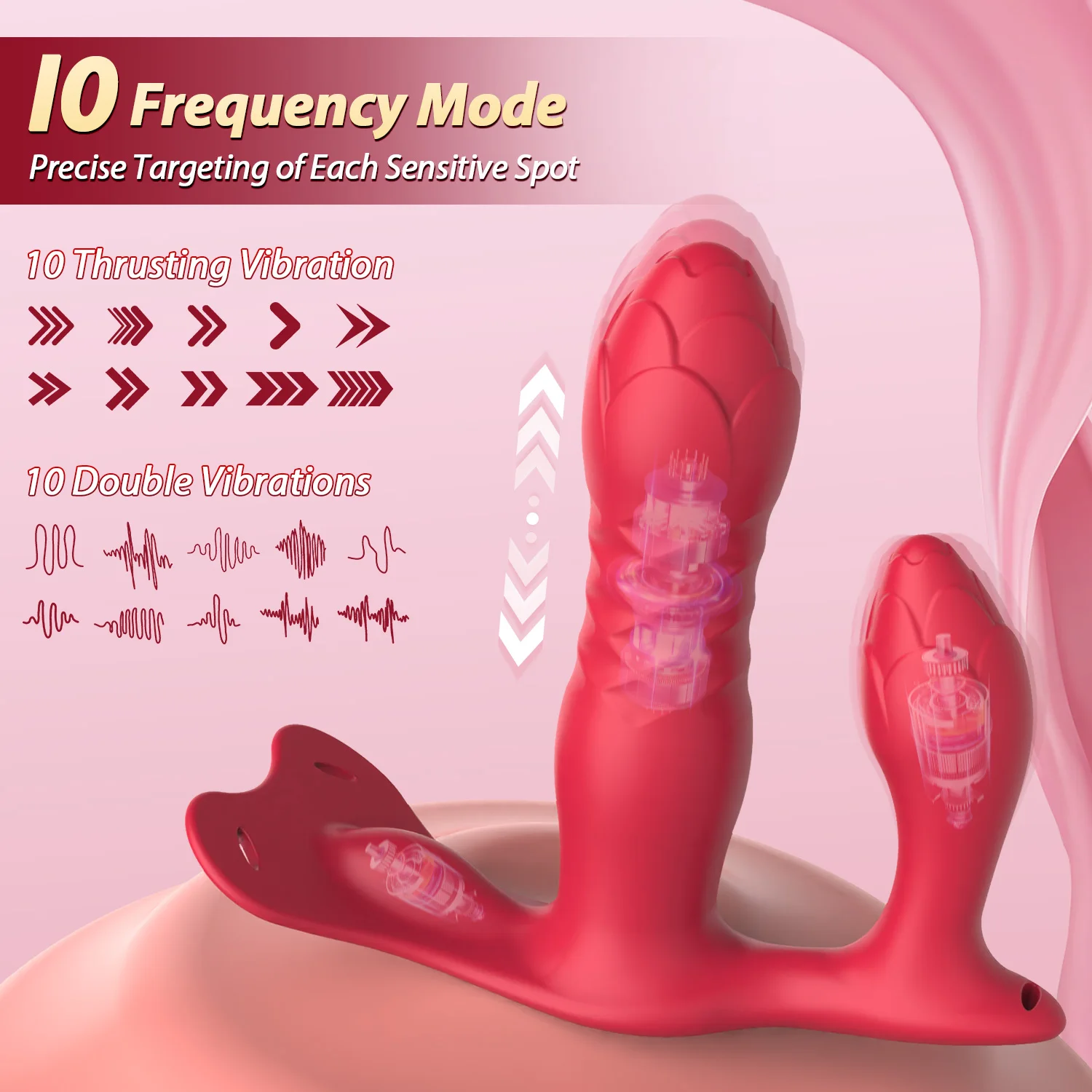 Rabbit Vibrator Wearable Telescopic G Spot Stimulator Remote_voghion.com