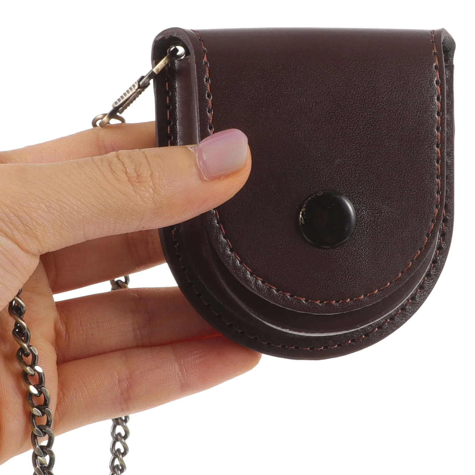 

1pcs Retro Style Pocket Storage Pocket Storage Bag Bag Vintage Holder Portable Watch Container Dustproof Watch Case For Men