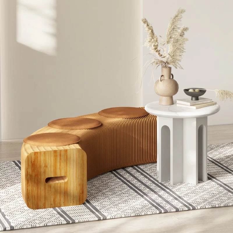 Bench creative folding bench sofa stool foyer organ stool fitting room shoe test shoe change