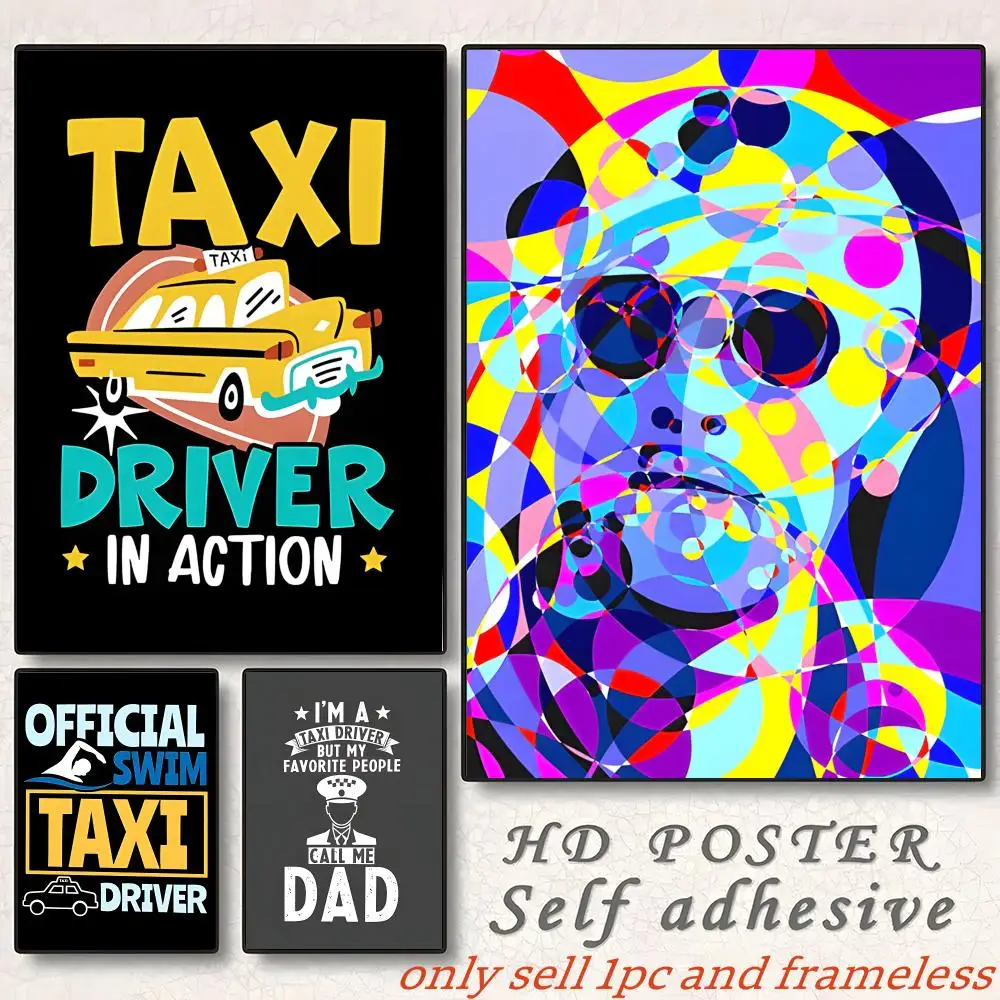 Taxi Driver Movies Poster Gift with prints Home bedroom living room decoration promotion and display