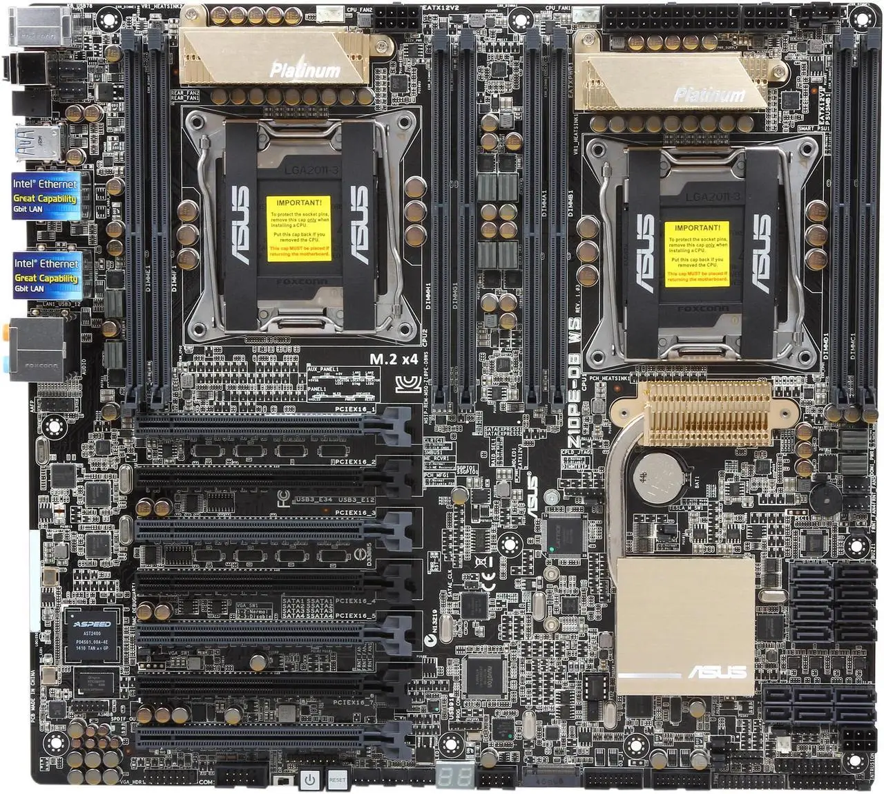 ASUS Z10PE-D8 WS EEB Server Motherboard Dual LGA 2011-3 Intel C612