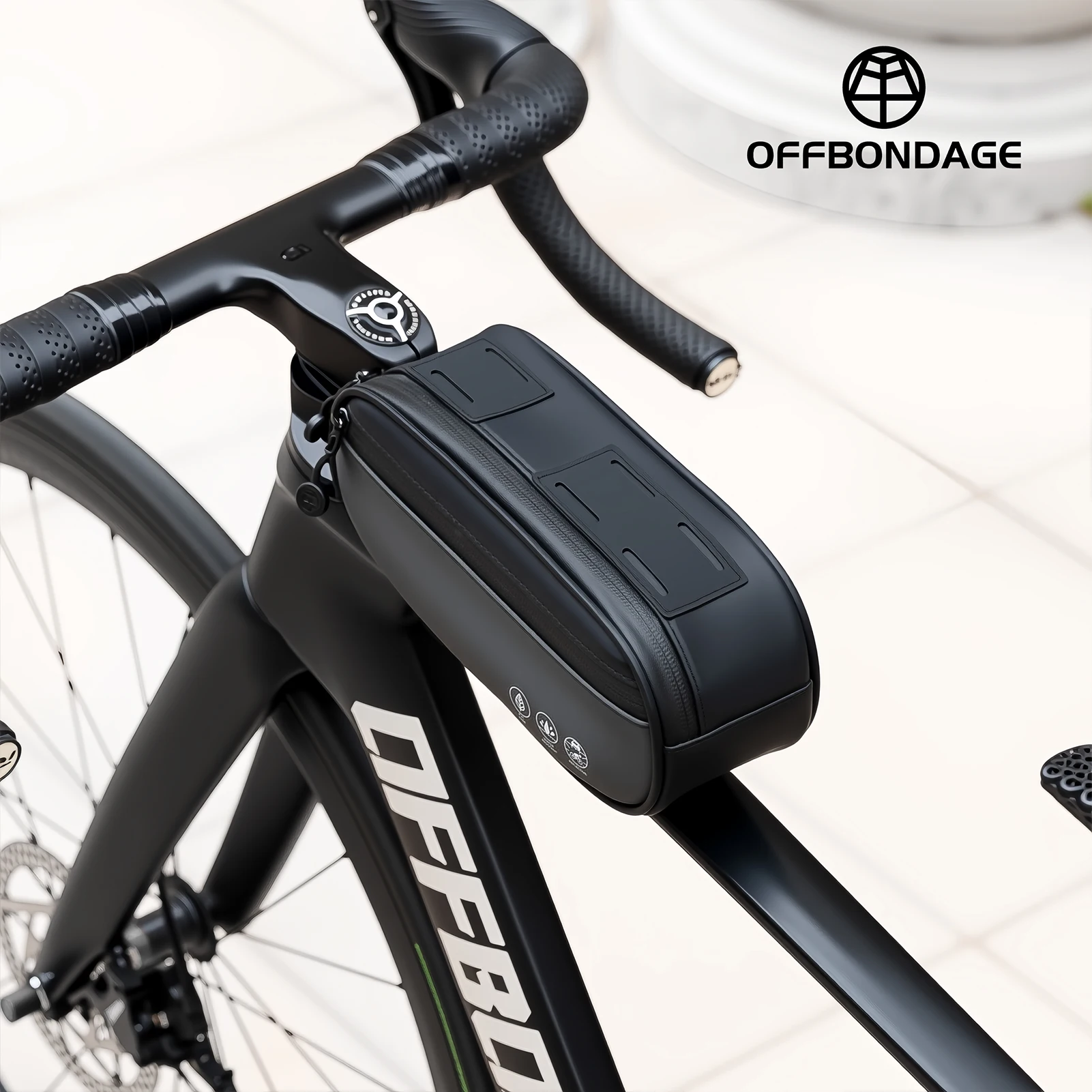 OFFBONDAGE Велосипедная сумка Велосипедная верхняя трубчатая сумка Передняя сумка Корзина Велоспорт MTB Шоссейный велосипед Сумка на руль Водонепроницаемая сумка на раму Светоотражающая