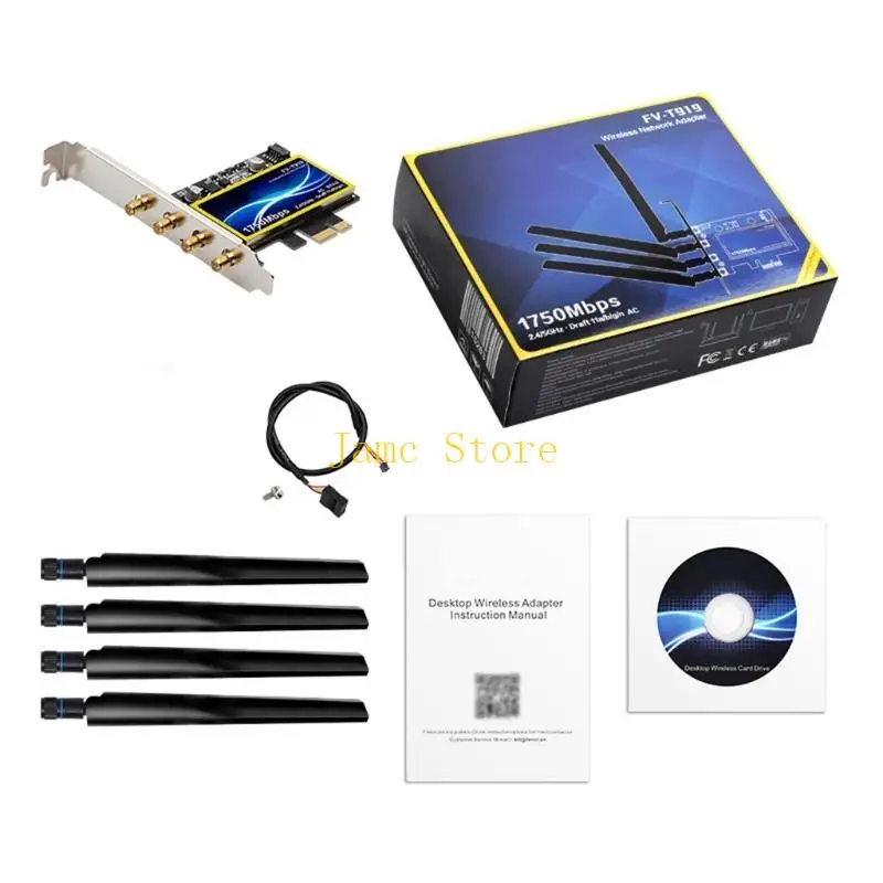 LX0B Bluetooth-kompatibel 4,0 PCI-e Drahtlose Netzwerk Karte BCM94360CD WiFi Empfänger 17