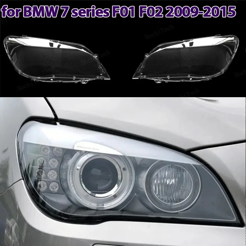 

Car Headlight Cover Lampshade Waterproof Bright Shell Cover Lamp Clear Lens Cover for BMW 7 Series F01 F02 2009-2015 Lampcover