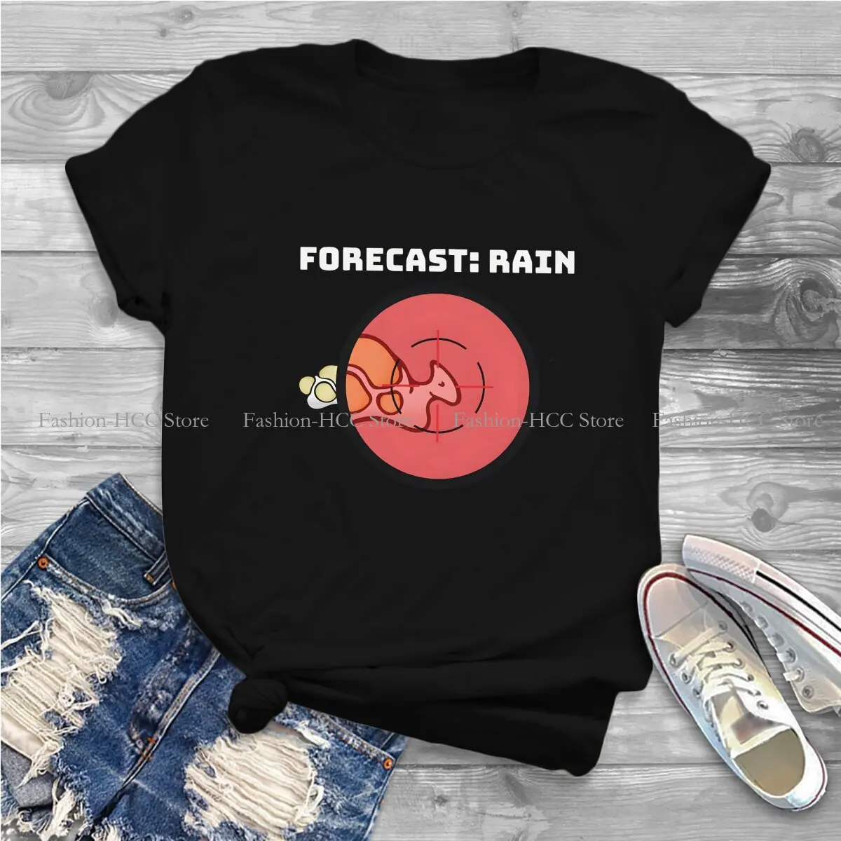 Rimworld Game Polyester TShirts Hunting Boomalope Forecast Personalize Men's T Shirt Funny Clothing