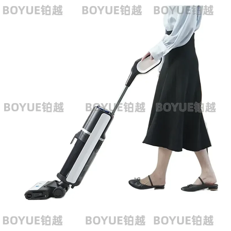 Smart Voice Control Cordless Floor Scrubber Self Cleaning Mop Vacuum Cleaner Multi Function Wet Dry Washing Machine for Home