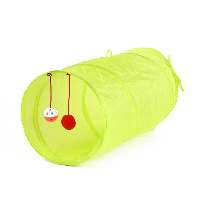 Cat Tunnel Toy Funny Pet Holes Play Tubes Collapsible Crinkle Kitten Toys Puppy Ferrets Rabbit Play Dog Tunnel Tubes