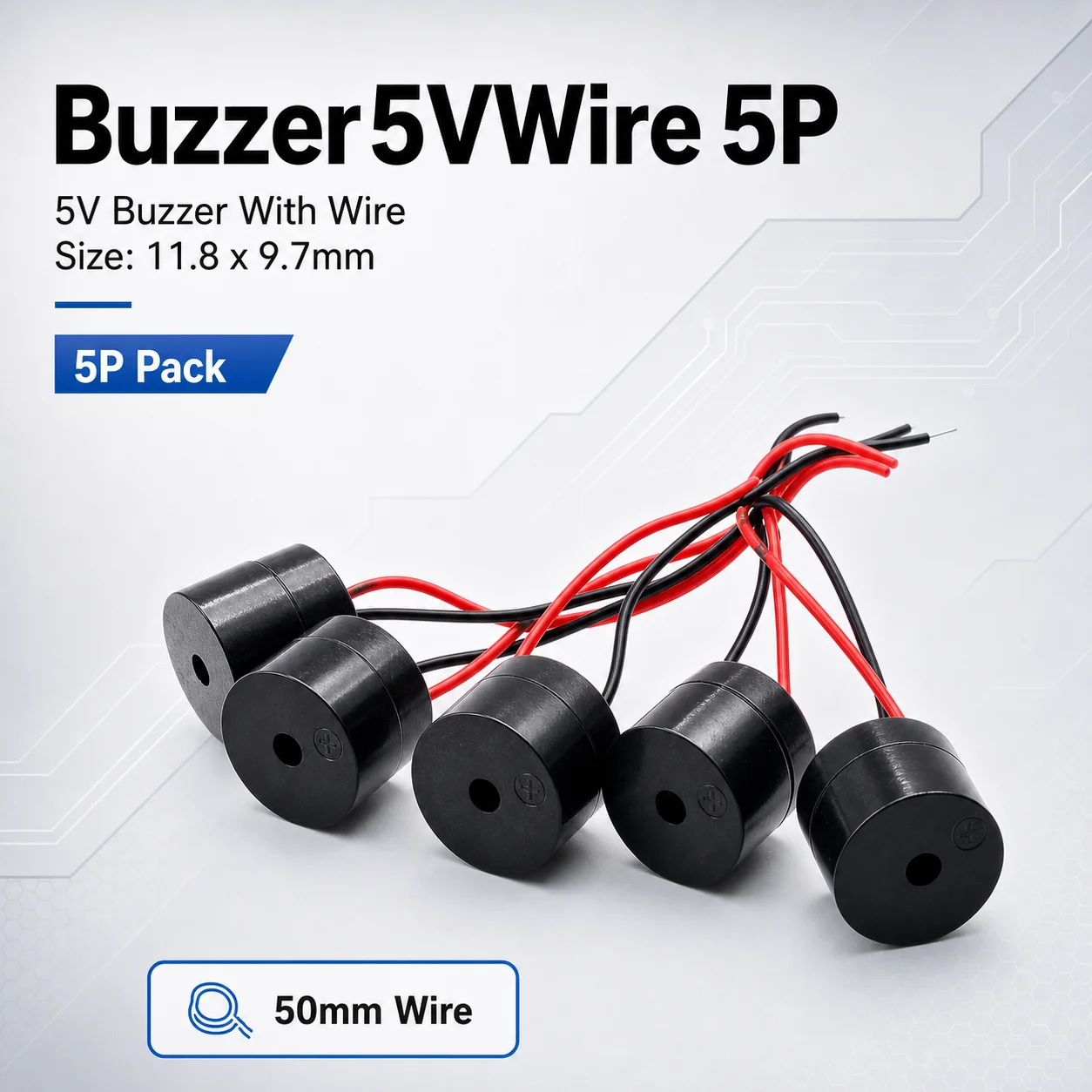 Drone Buzzer - Buzzer5VWire 5P 5V Buzzer With 50mm