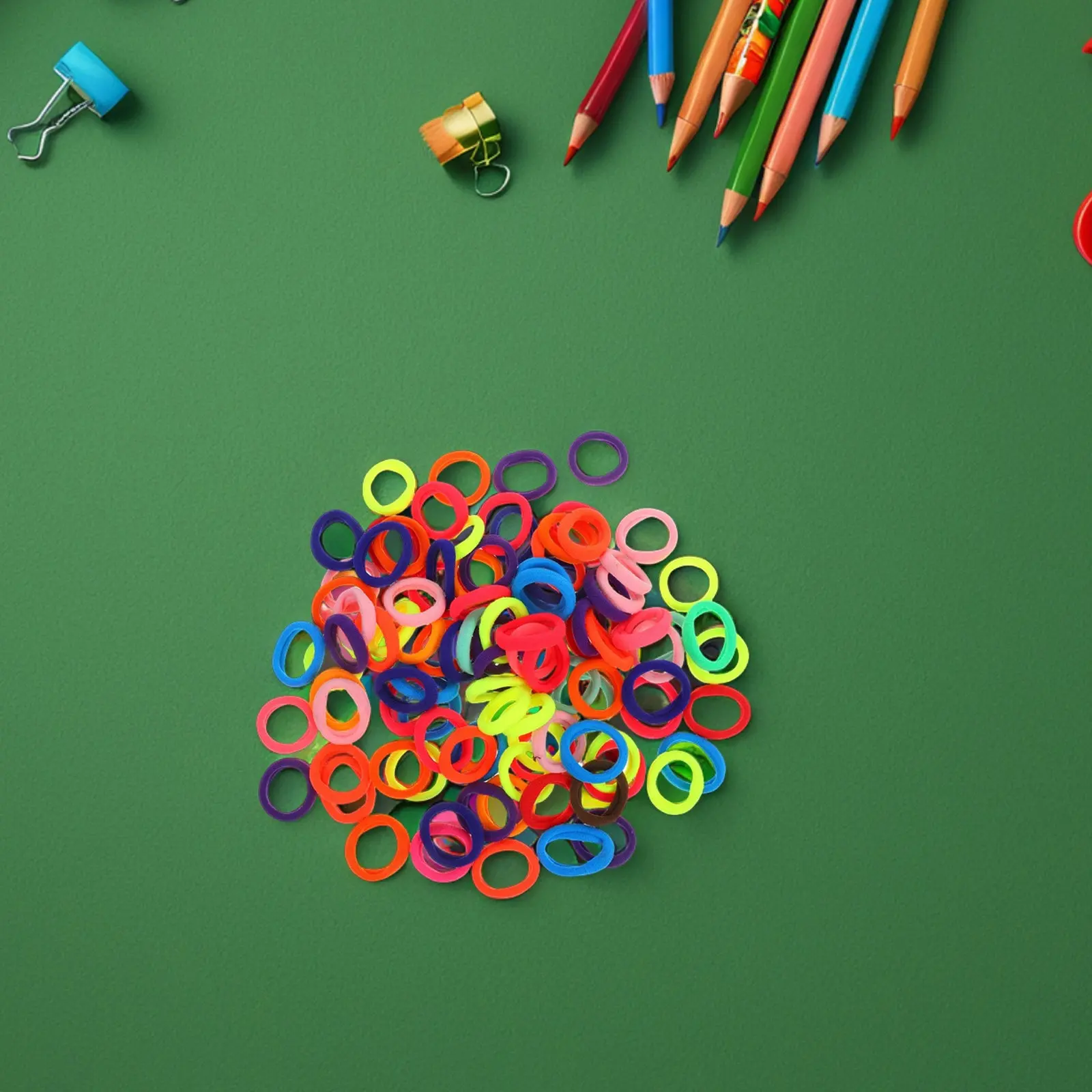 

100 шт. резинок для волос для девочек, очень эластичные, для детских причесок, бережные к всем типам волос, резинки для повседневного использования и занятий спортом