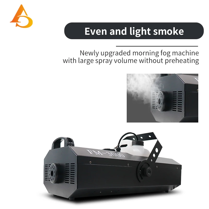 Imagem -03 - Stage Fog Machine para Controle Remoto e Fio Fog Machine 3000w Party dj Disco Stage Effect Fogger Machine