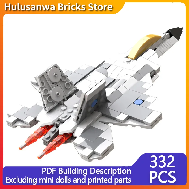 

F-22 Raptor Modern Military Fighter Jets Model MOC Building Bricks War Equipment Modular Technology Children Toys Gifts Holiday