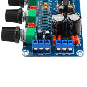 NE5532 Preamp Ended Platine, Vorverstärker, Tone Control Volume, Höhenbereich, Bass EQ, DIY, Dual AC, 12V - 18 V Hauptverkäufe vor dem Stempeln - №5