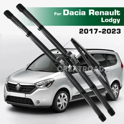 GREATROAD Wiper LHD&RHD Front & Rear Wiper Blades Set For Dacia Renault Lodgy 2017 - 2023 Windshield Windscreen Window Brushes