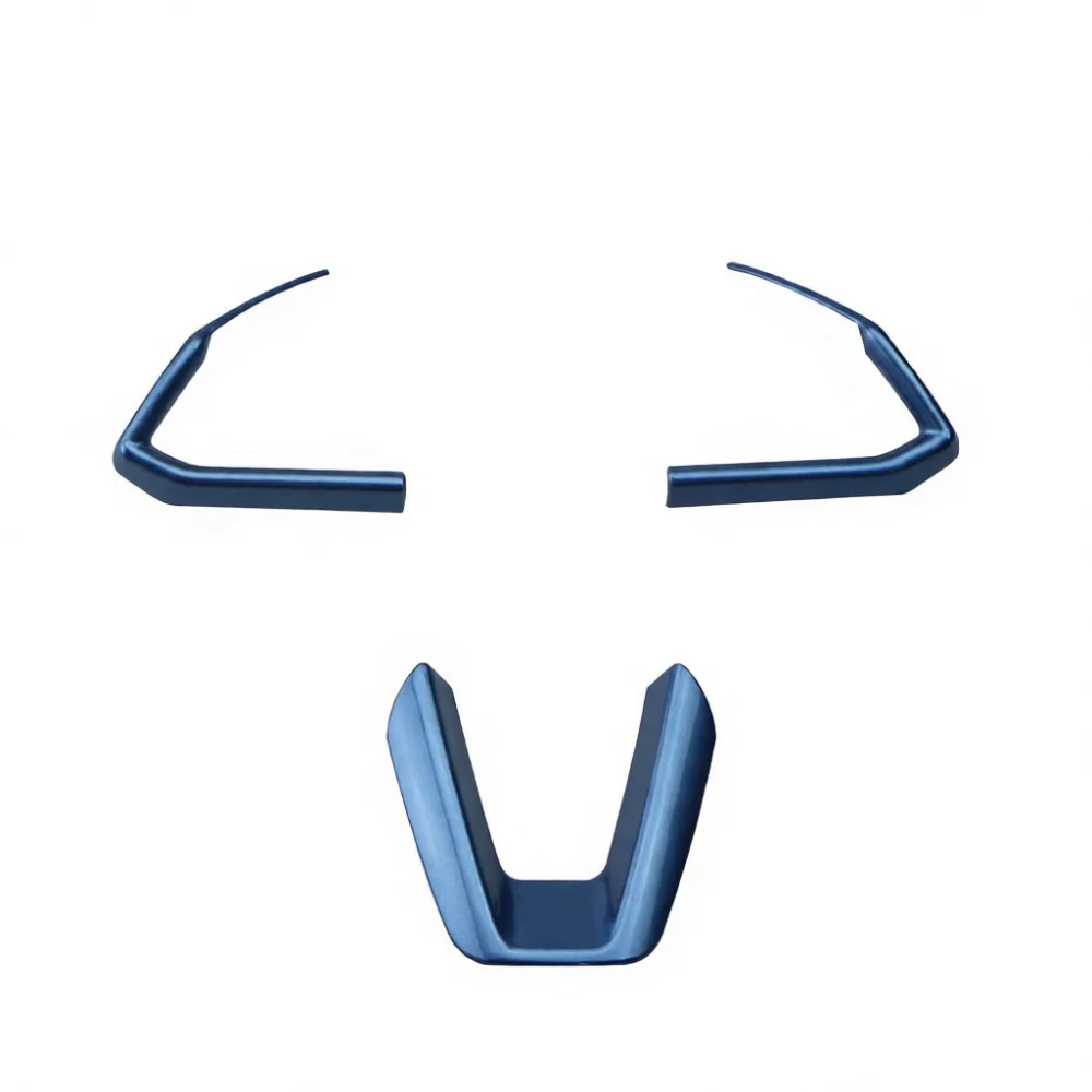 For Mazda 3 Axela 2017 Steering Wheel Trim Cover U Shape Decorative Sticker Carbon Fiber Inner Decoration Accessories