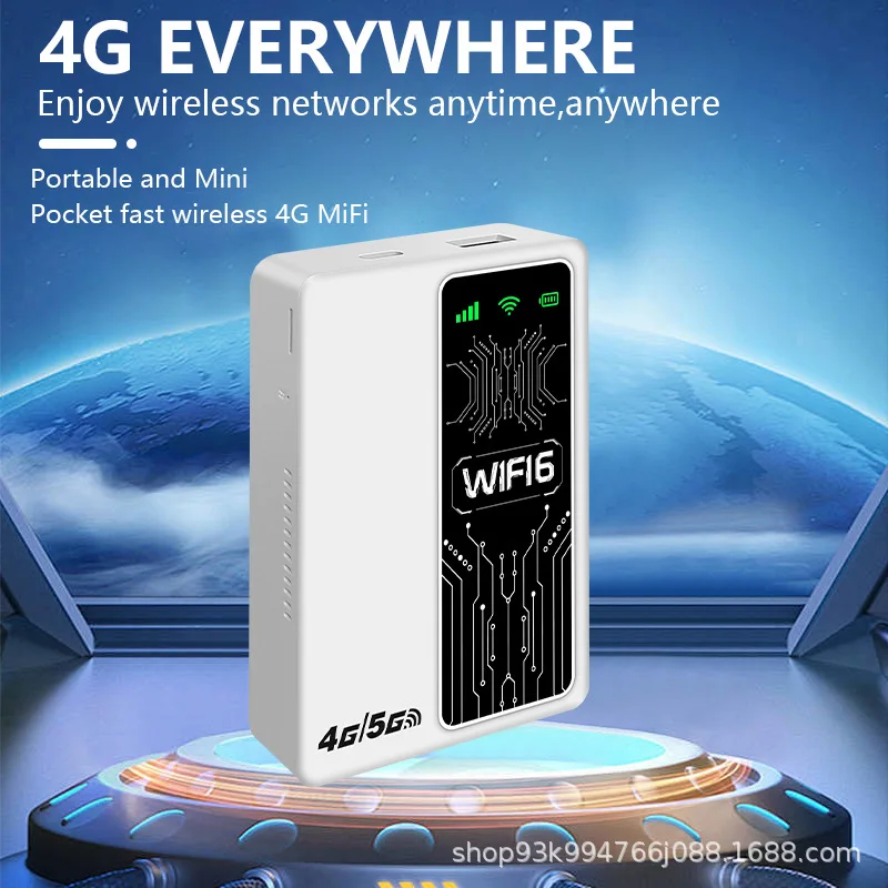 M20 Portable MIFI Portable LTE Router Mobile WiFi6 Wireless WiFi Power Bank 4G Router