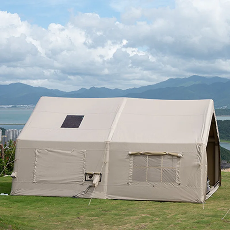 

Hot sale!Outdoor Glamping Large Space House Tent Camping Air Inflatable Tent