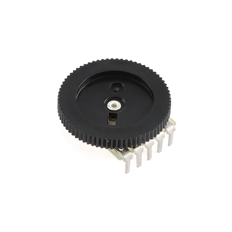 5-100Pcs Double Gear Dial Potentiometer 1K 5K 10K 20K 50K 100K Ohm 5Pin Volume Switch Disk B102 B502 B103 B203 B503 B104 Radio