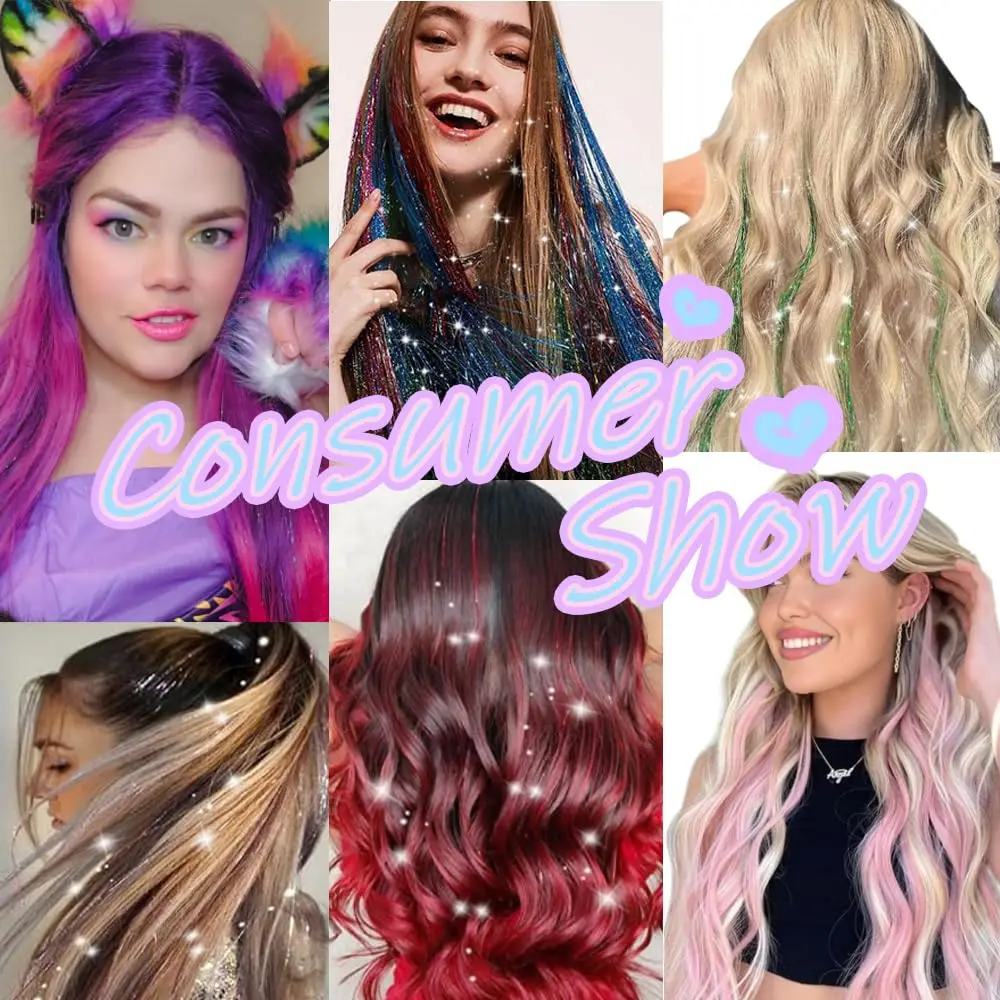 カラフルなクリップイン人工毛エクステンションレインボーロングストレートヘアピース女性女の子子供用 Y2K スタイルデイリーパーティー 3 ピース/セット