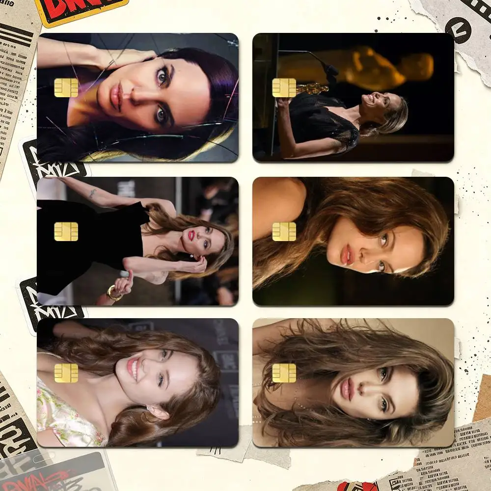 Oscar-winning Actress Angelina Jolie Credit Card HD Stickers Premium matte film effectively prevents fingerprints daily abrasion