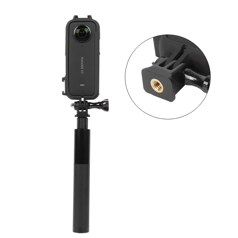 Insta360 X3 accessori custodia per telaio custodia protettiva Extra Cage Hot Shoe + supporto Base per Insta 360 X3 Action Panoramic Camera