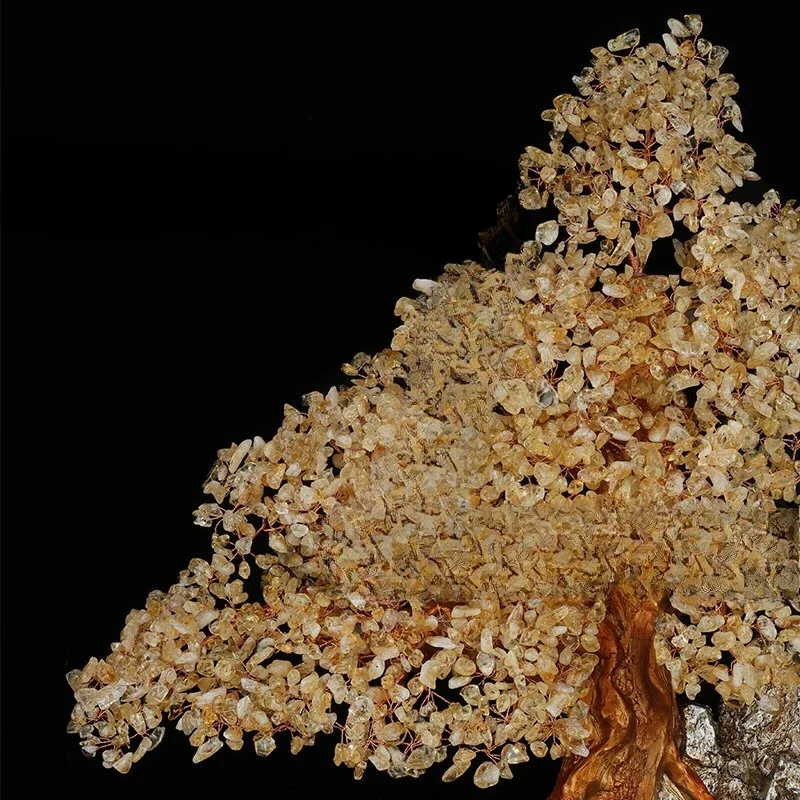 Natural citrine welcome pine, opening ornaments, decorations, gifts for new homes in the entrance