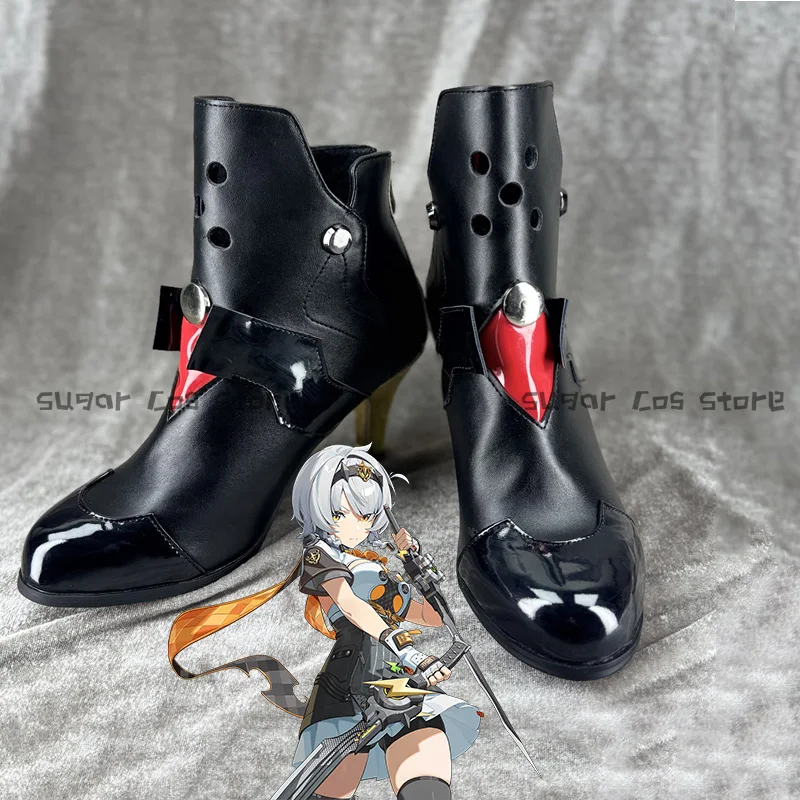 

Game Zenless Zone Zero Silver Soldier Anby Обувь для косплея Сапоги из искусственной кожи для женщин и мужчин Хэллоуин Карнавал Ролевая игра Вечеринка