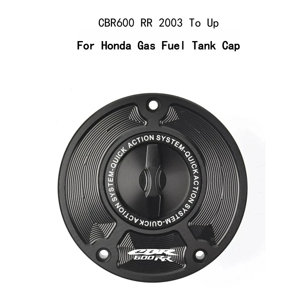 Motorcycle Keyless Modified Aluminum Alloy Quick-remove Fuel Tank Cap For Honda CBR600RR CBR 600RR CBR600 RR 2003 To Up