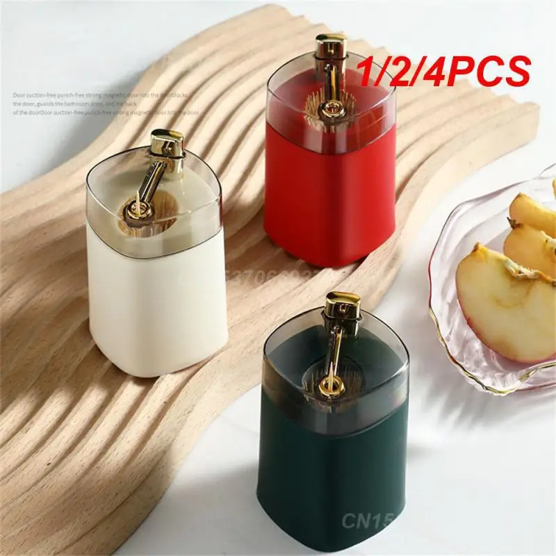 1/2/4PCS Creative Toothpick Storage Box Automatic Pops Up Nordic Style Press Type Toothpick Box Household Toothpick Holder Box