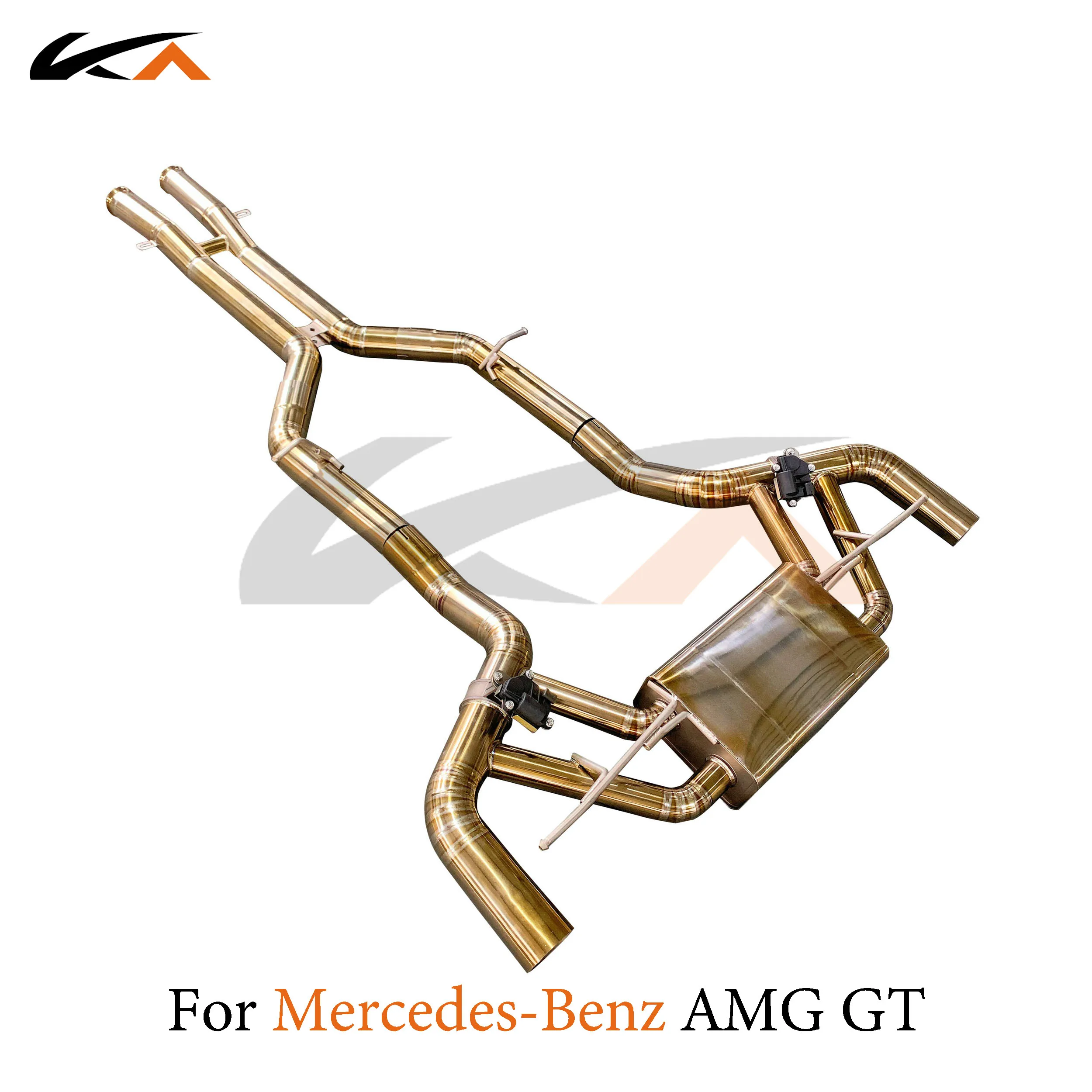 KA Tuning exhaust system titanium alloy catback for Mercedes-Benz AMG GT rear section performance parts muffler valve