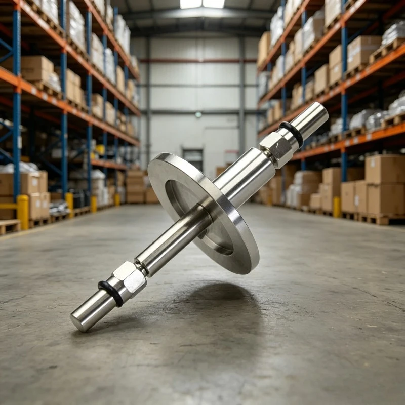CF25/CF40/CF16 Ultra-High Vacuum Fiber Optic Feedthrough Flange M12