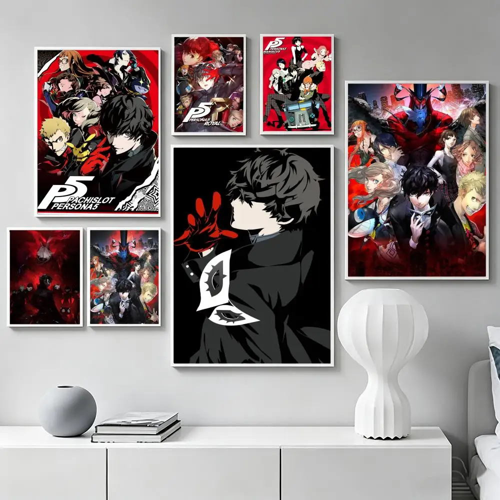 Game P-Persona Poster Premium Art Wall Decor, Simple Ornament for Living and Leisure Areas